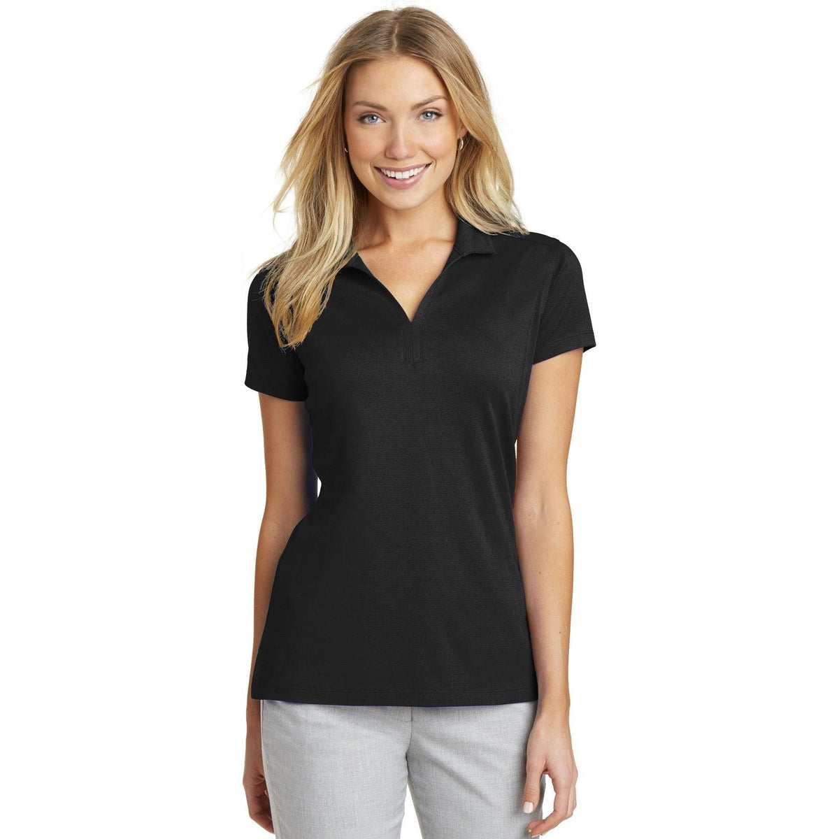 no-logo Port Authority Women's Rapid Dry Mesh Polo-Regular-Port Authority-Thread Logic