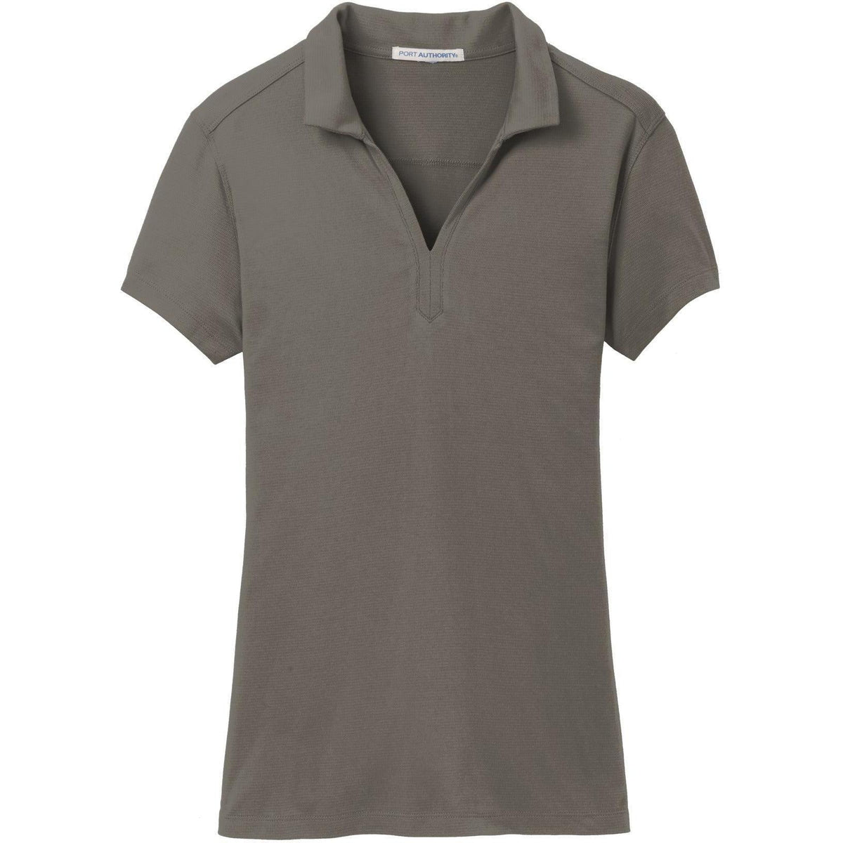 no-logo Port Authority Women's Rapid Dry Mesh Polo-Regular-Port Authority-Grey Smoke-S-Thread Logic