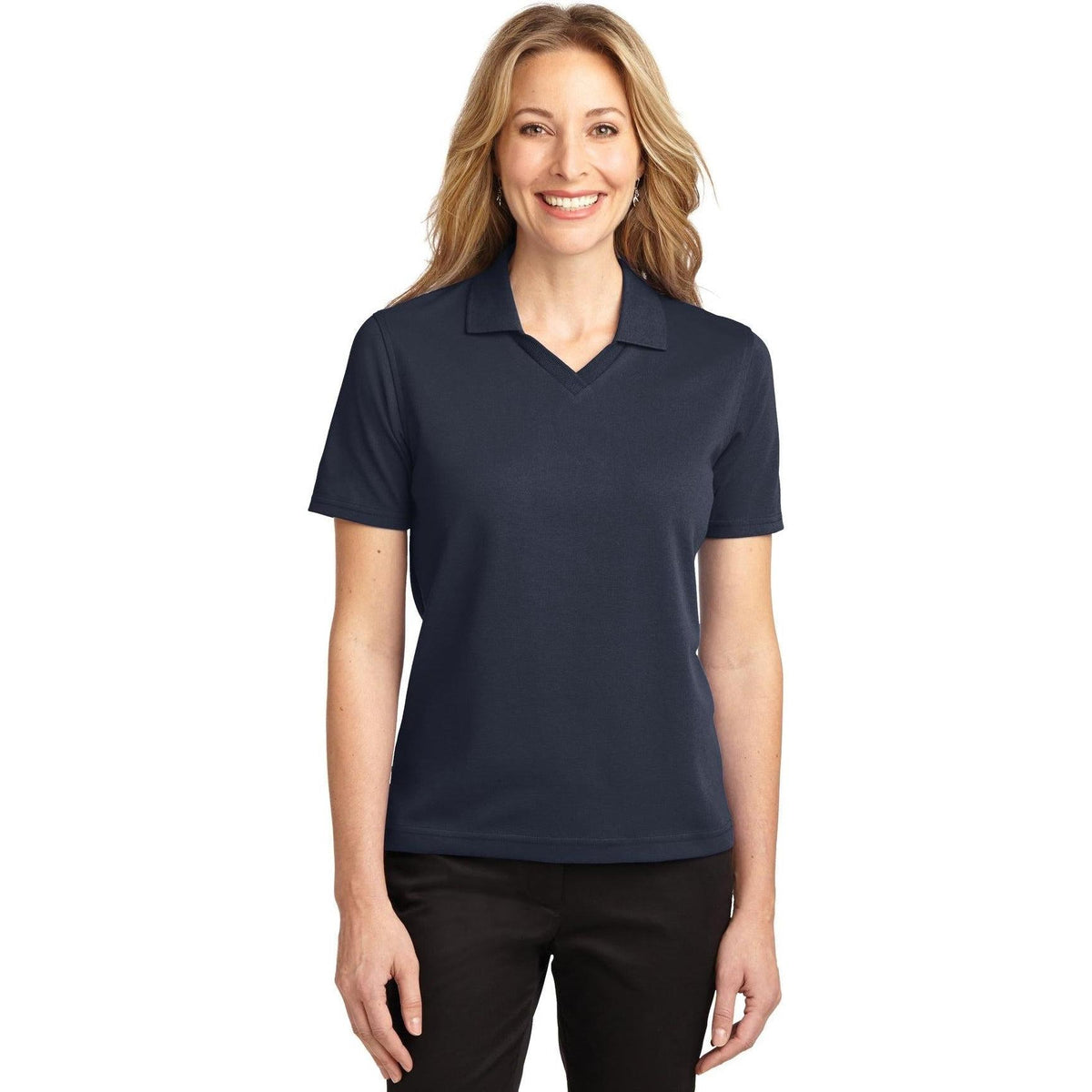 no-logo Port Authority Women's Rapid Dry Polo Shirt-Regular-Port Authority-Thread Logic