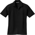 no-logo Port Authority Ladies Rapid Dry Polo Shirt-Regular-Port Authority-Jet Black-XS-Thread Logic
