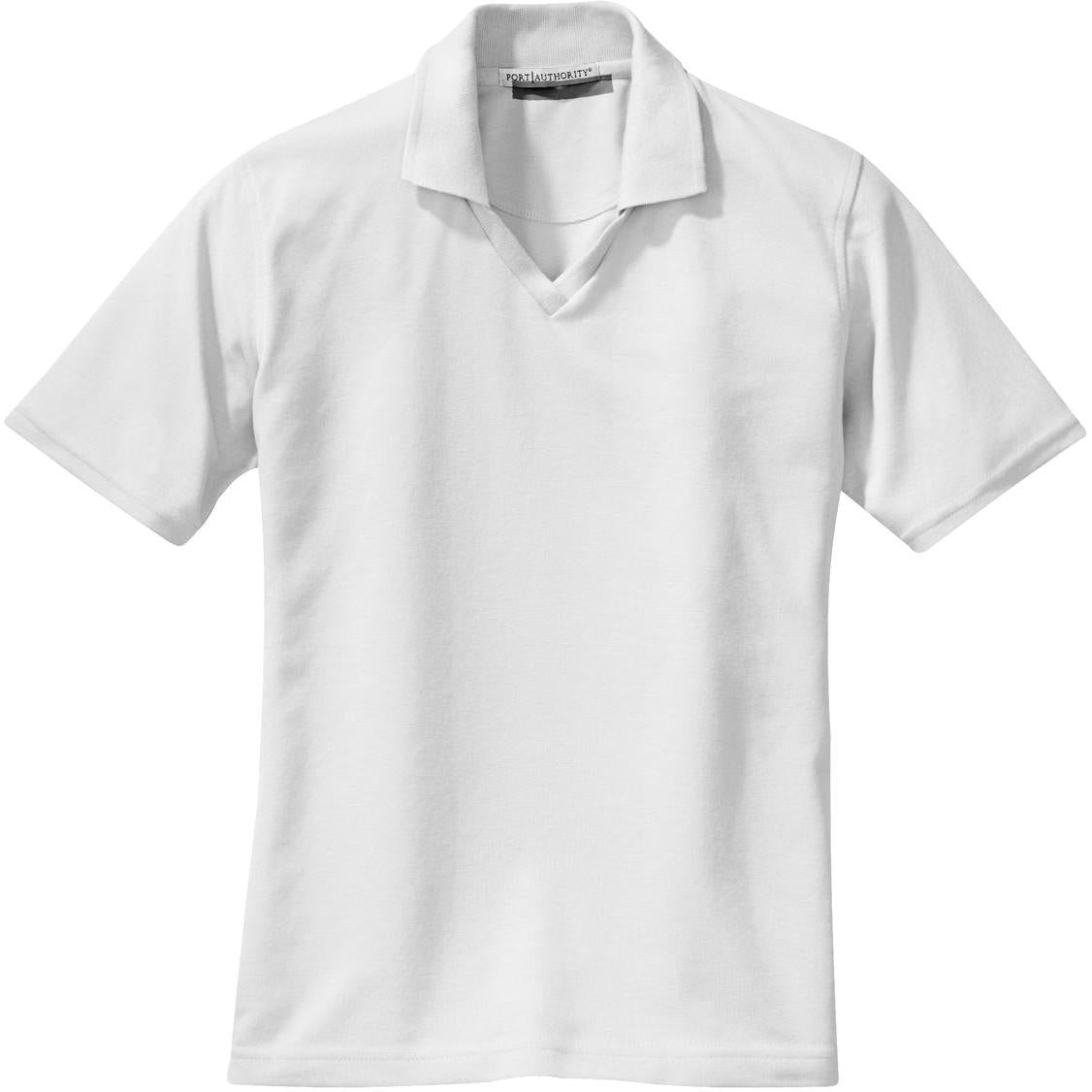 no-logo Port Authority Women's Rapid Dry Polo Shirt-Regular-Port Authority-White-XS-Thread Logic