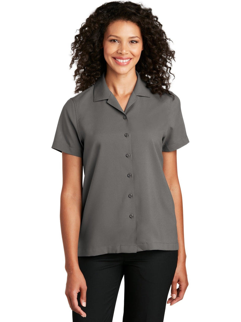 no-logo Port Authority Ladies Short Sleeve Performance Staff Shirt-Regular-Port Authority-Thread Logic