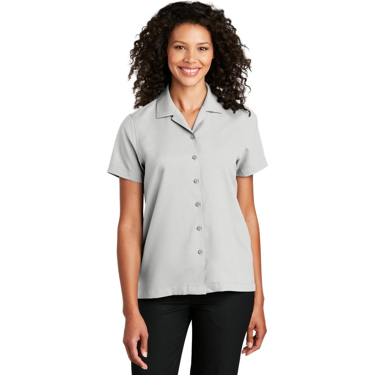 no-logo Port Authority Women's Short Sleeve Performance Staff Shirt-Dress Shirts-Port Authority-Thread Logic