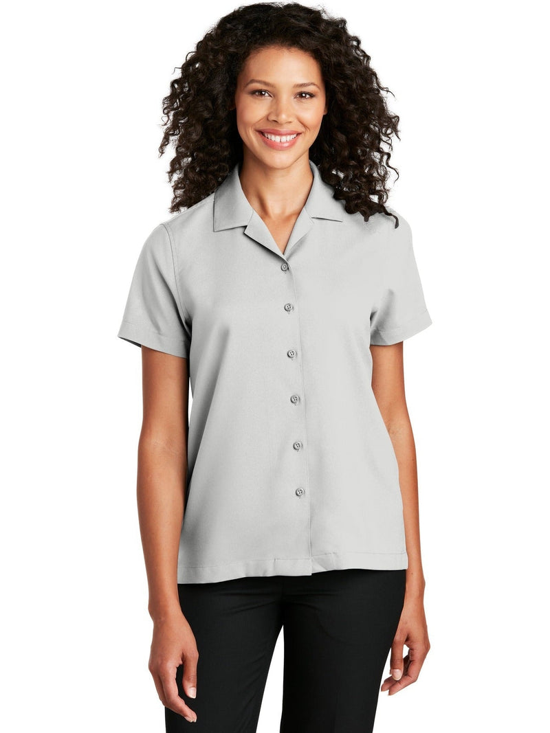 no-logo Port Authority Ladies Short Sleeve Performance Staff Shirt-Regular-Port Authority-Thread Logic