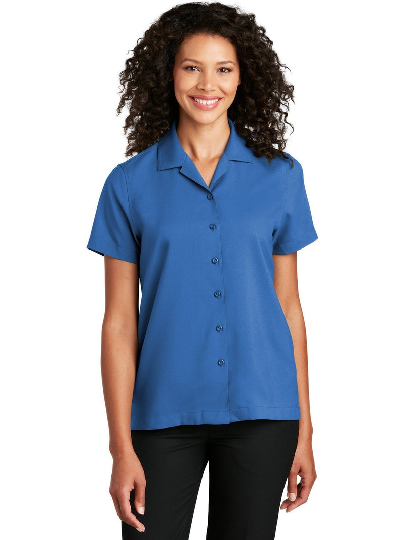 no-logo Port Authority Ladies Short Sleeve Performance Staff Shirt-Regular-Port Authority-Thread Logic