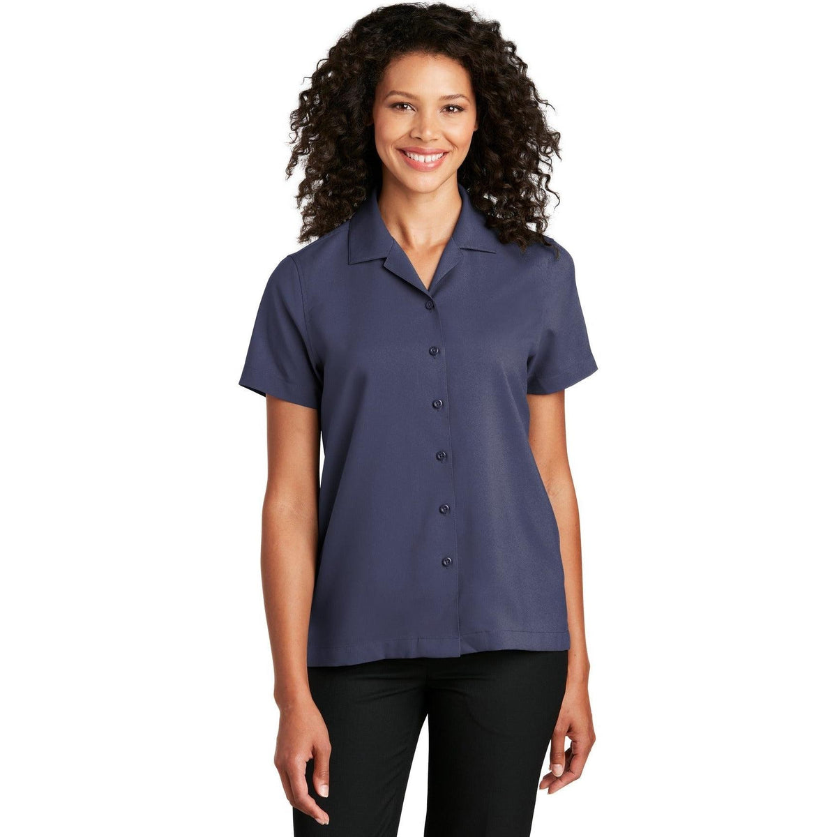 no-logo Port Authority Women's Short Sleeve Performance Staff Shirt-Dress Shirts-Port Authority-Thread Logic