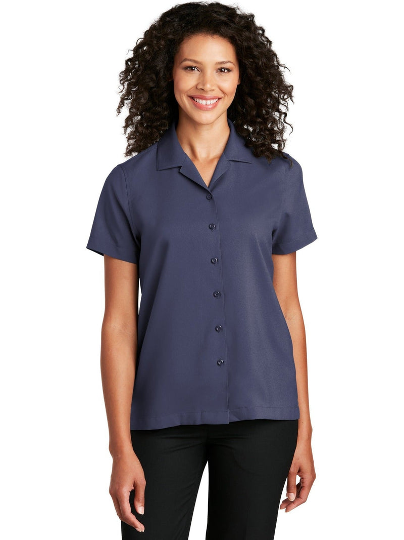 no-logo Port Authority Ladies Short Sleeve Performance Staff Shirt-Regular-Port Authority-Thread Logic