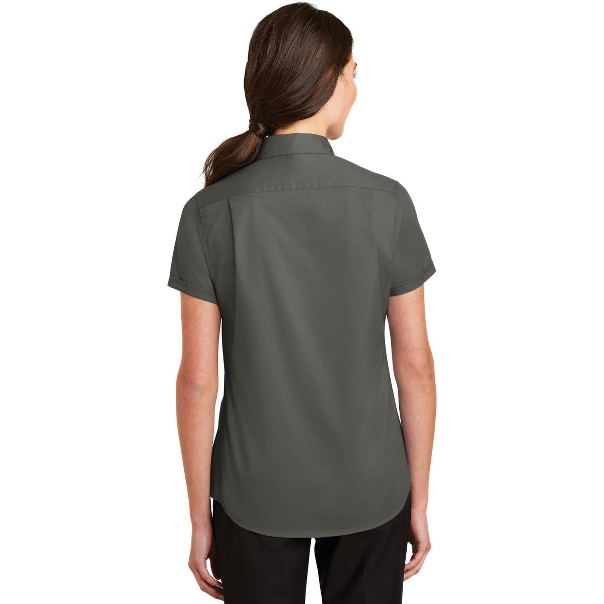 no-logo Port Authority Ladies Short Sleeve SuperPro Twill Shirt-Regular-Port Authority-Thread Logic