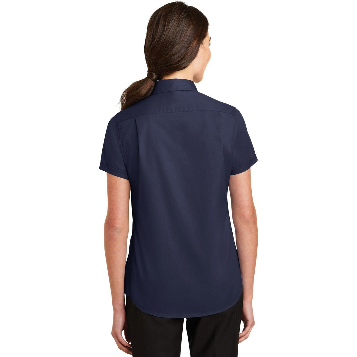 no-logo Port Authority Ladies Short Sleeve SuperPro Twill Shirt-Regular-Port Authority-Thread Logic