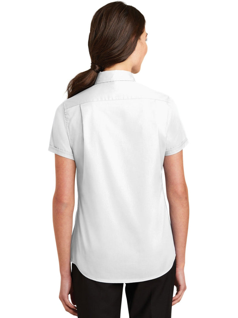 no-logo Port Authority Ladies Short Sleeve SuperPro Twill Shirt-Regular-Port Authority-Thread Logic