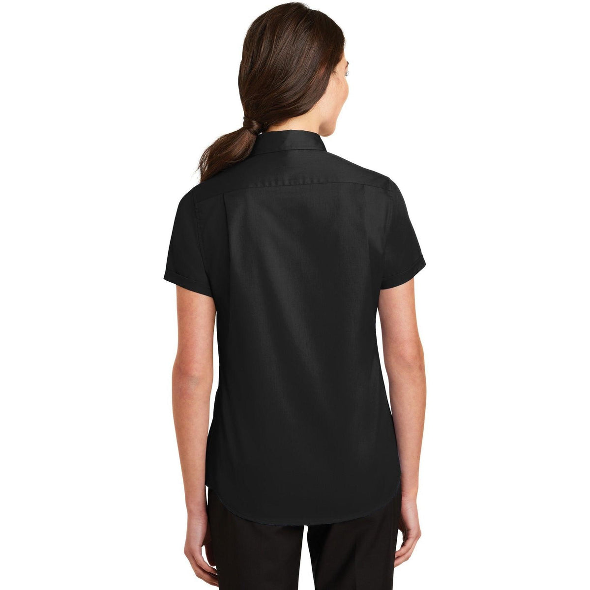 no-logo Port Authority Ladies Short Sleeve SuperPro Twill Shirt-Regular-Port Authority-Thread Logic