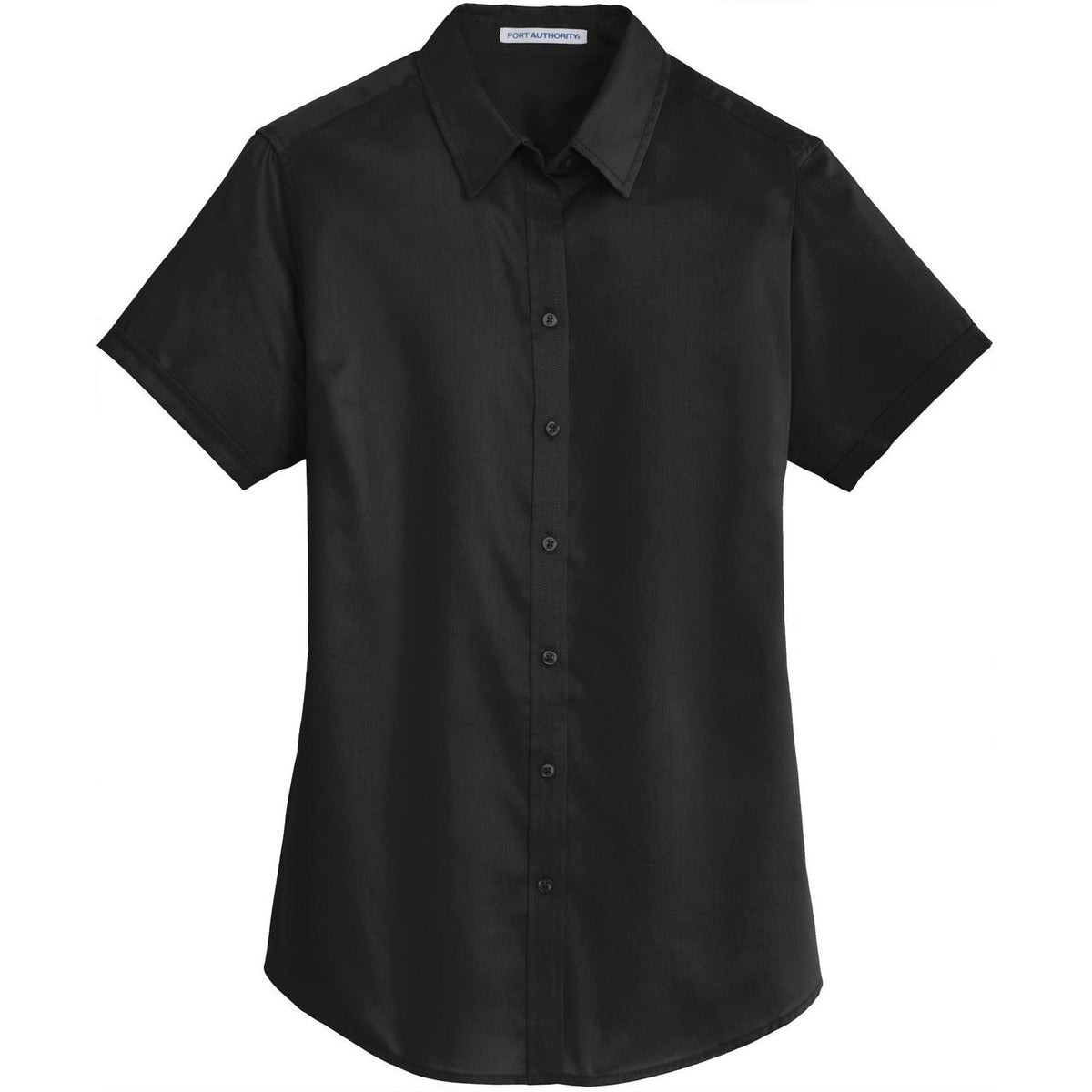 no-logo Port Authority Ladies Short Sleeve SuperPro Twill Shirt