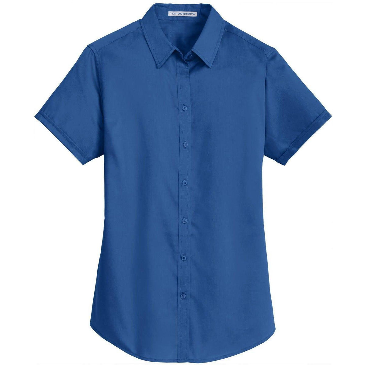 no-logo Port Authority Ladies Short Sleeve SuperPro Twill Shirt