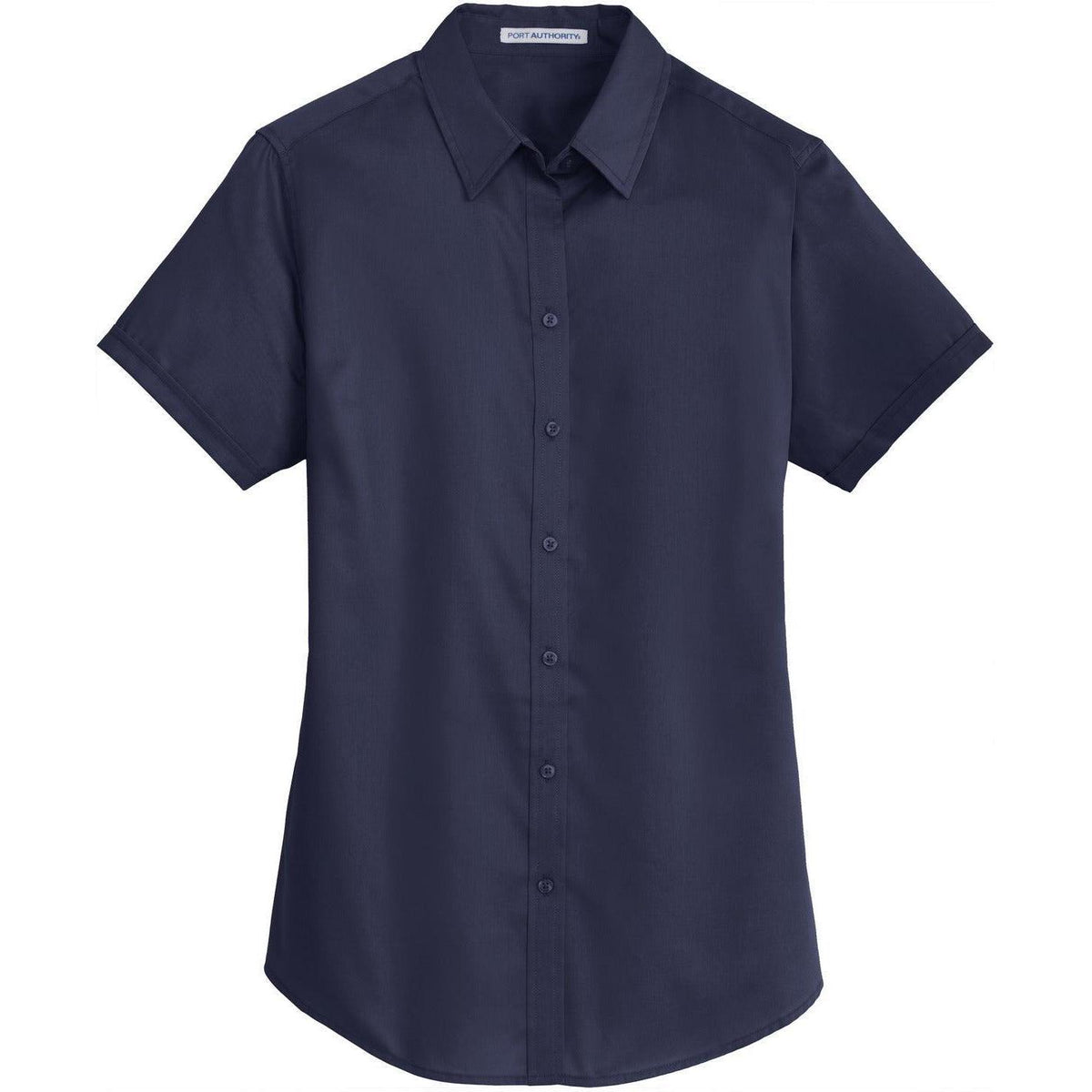 no-logo Port Authority Ladies Short Sleeve SuperPro Twill Shirt