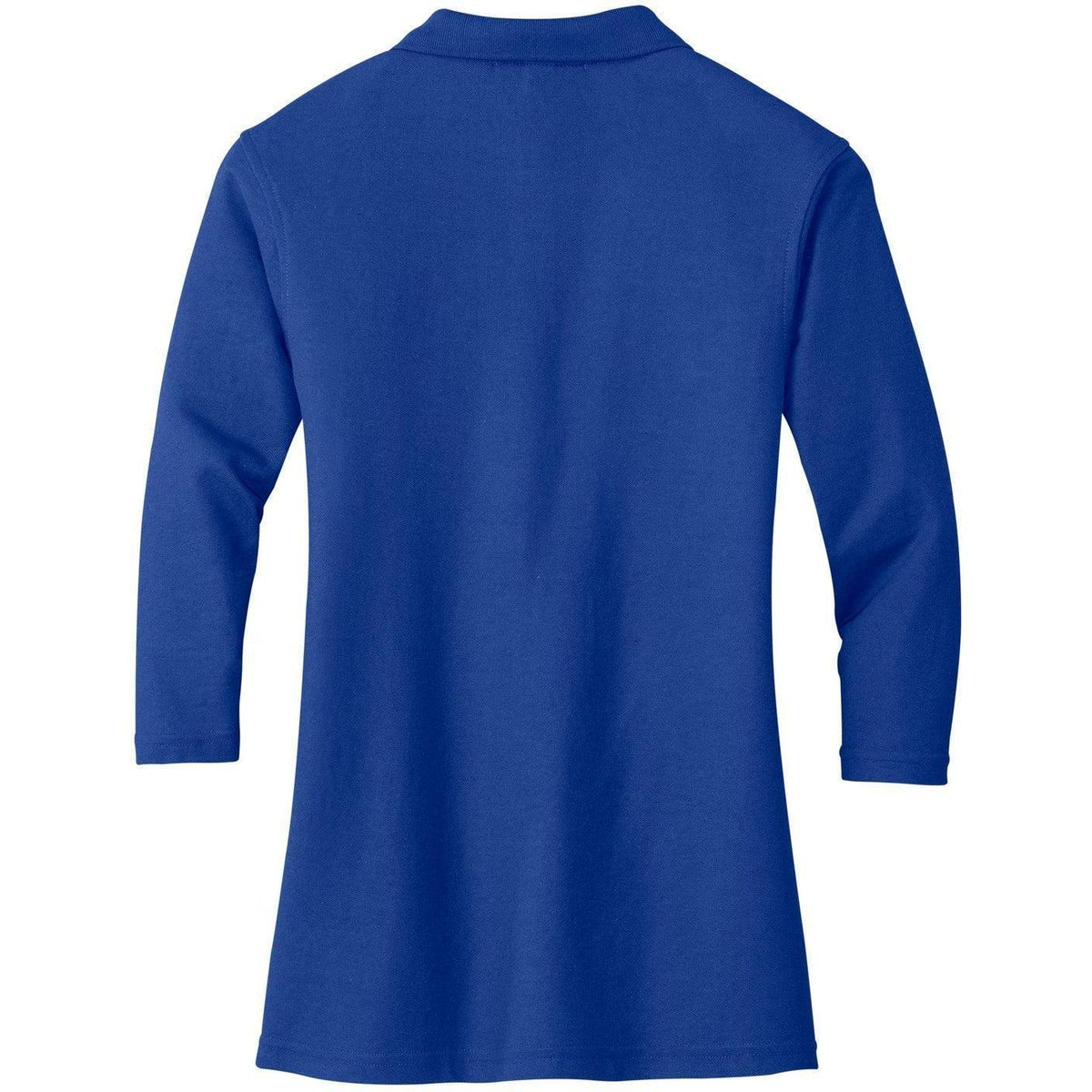 no-logo Port Authority Women's Silk Touch 3/4 Sleeve Polo-Polos-Port Authority-Thread Logic