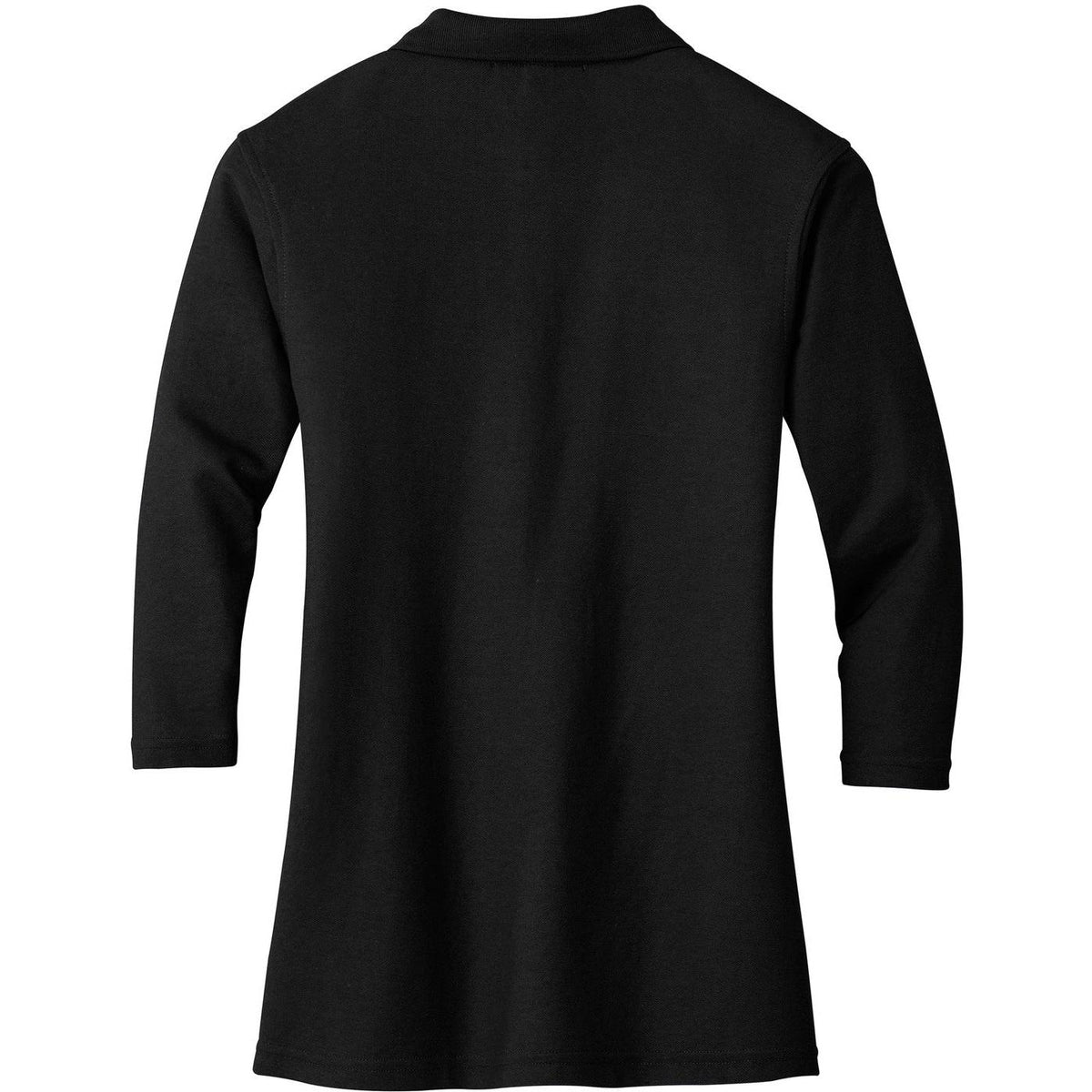 no-logo Port Authority Women's Silk Touch 3/4 Sleeve Polo-Polos-Port Authority-Thread Logic