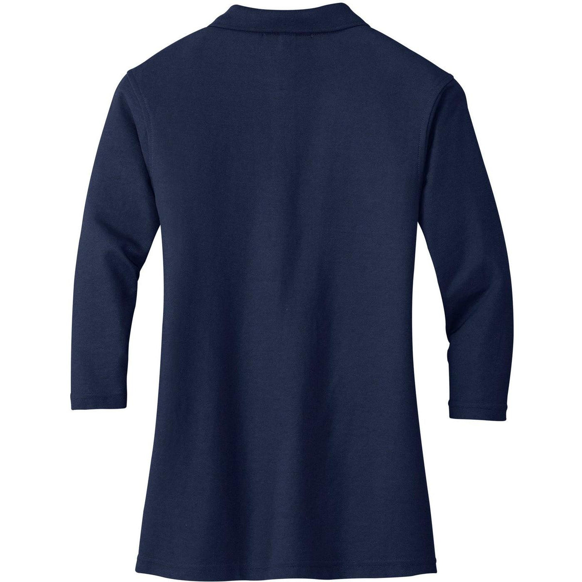 no-logo Port Authority Women's Silk Touch 3/4 Sleeve Polo-Polos-Port Authority-Thread Logic