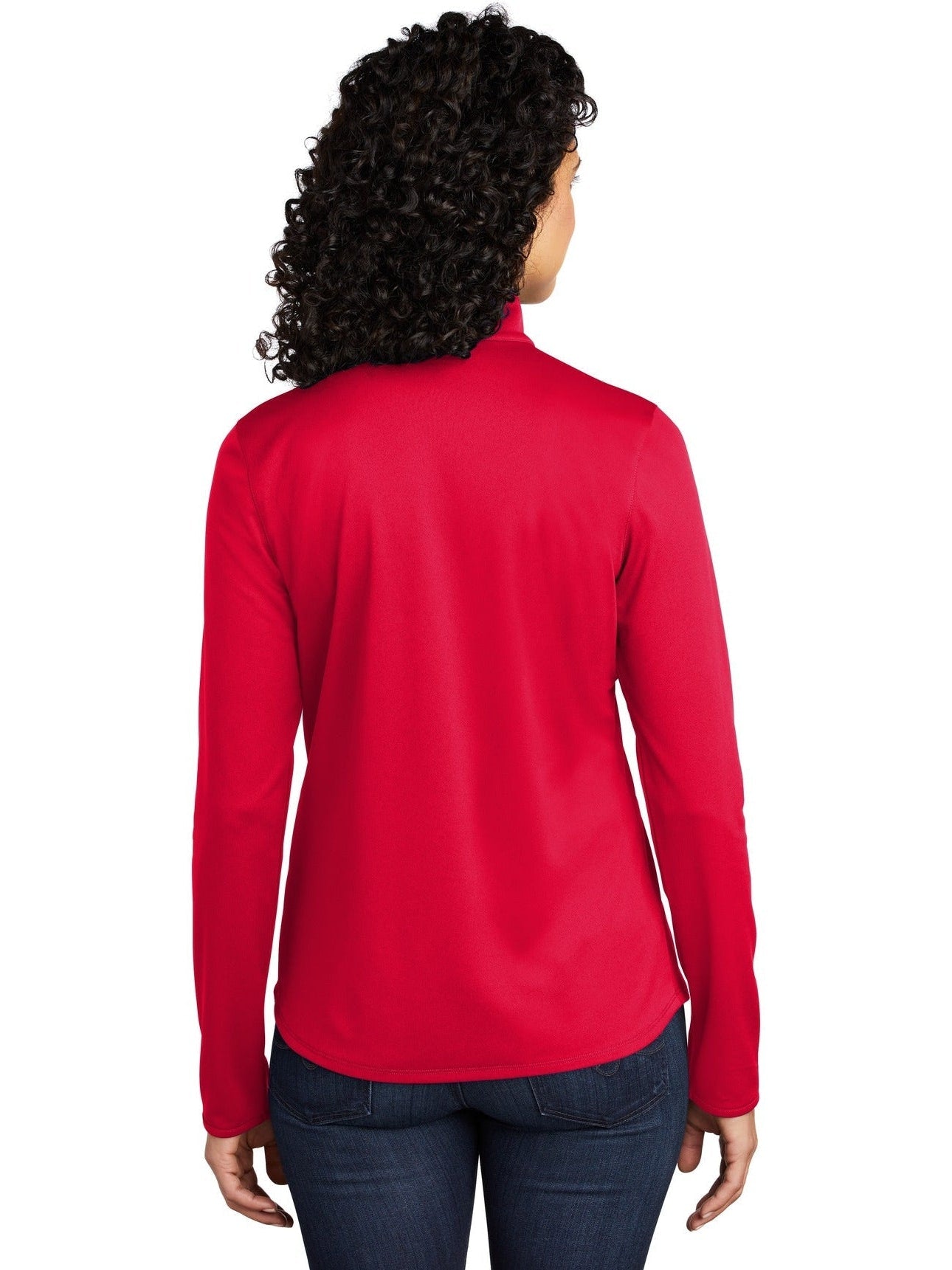 no-logo Port Authority Ladies Silk Touch Performance 1/4-Zip-Regular-Port Authority-Thread Logic