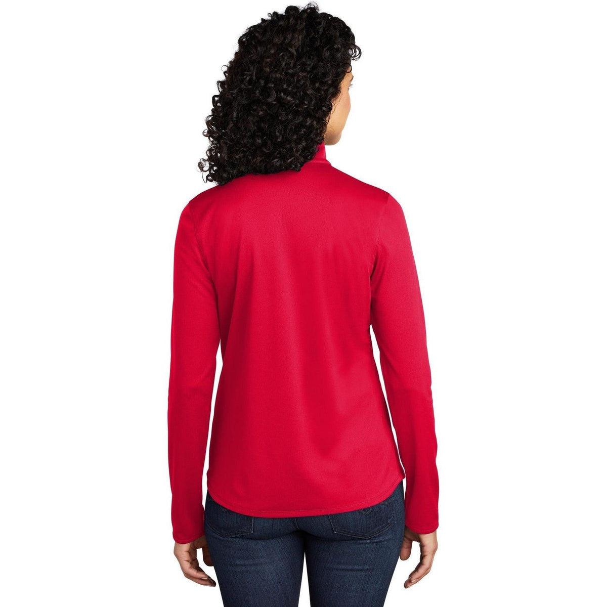 no-logo Port Authority Women's Silk Touch Performance 1/4-Zip-Quarter Zips-Port Authority-Thread Logic