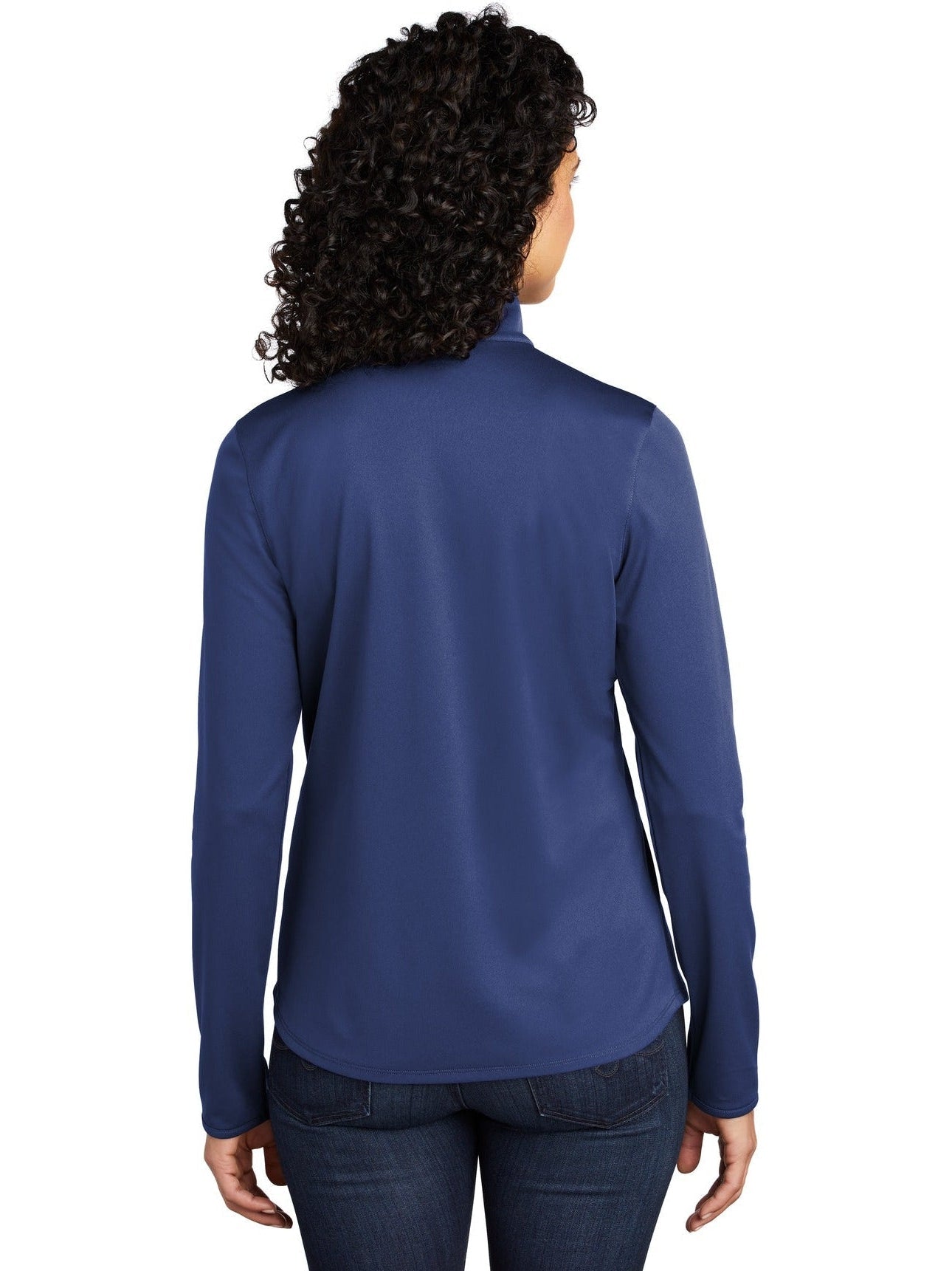 no-logo Port Authority Ladies Silk Touch Performance 1/4-Zip-Regular-Port Authority-Thread Logic