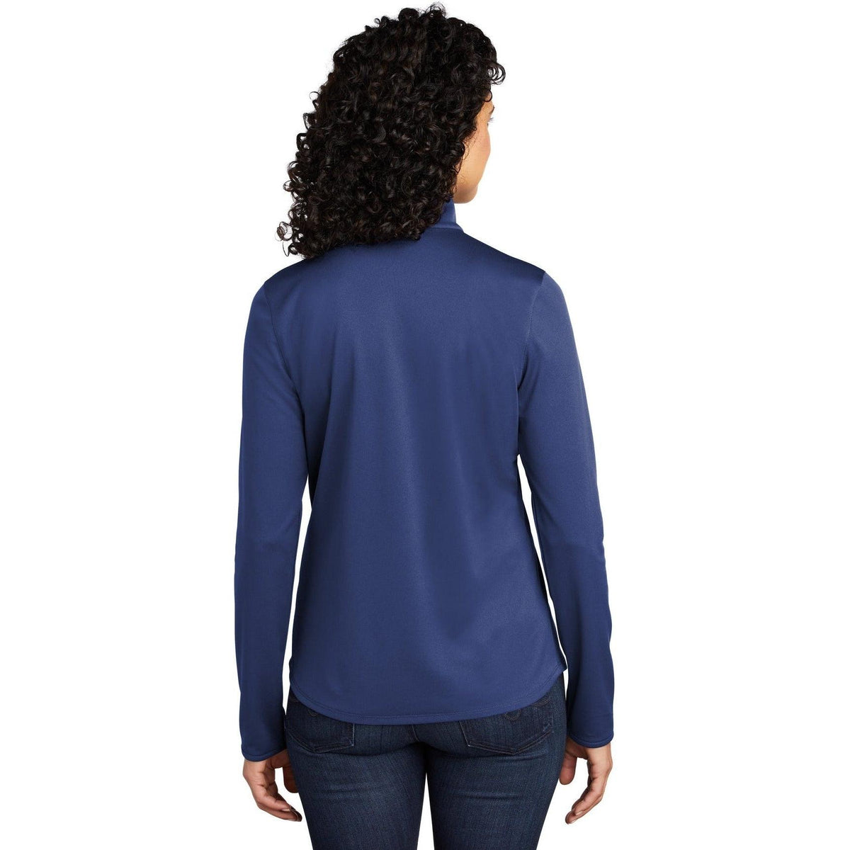 no-logo Port Authority Women's Silk Touch Performance 1/4-Zip-Quarter Zips-Port Authority-Thread Logic