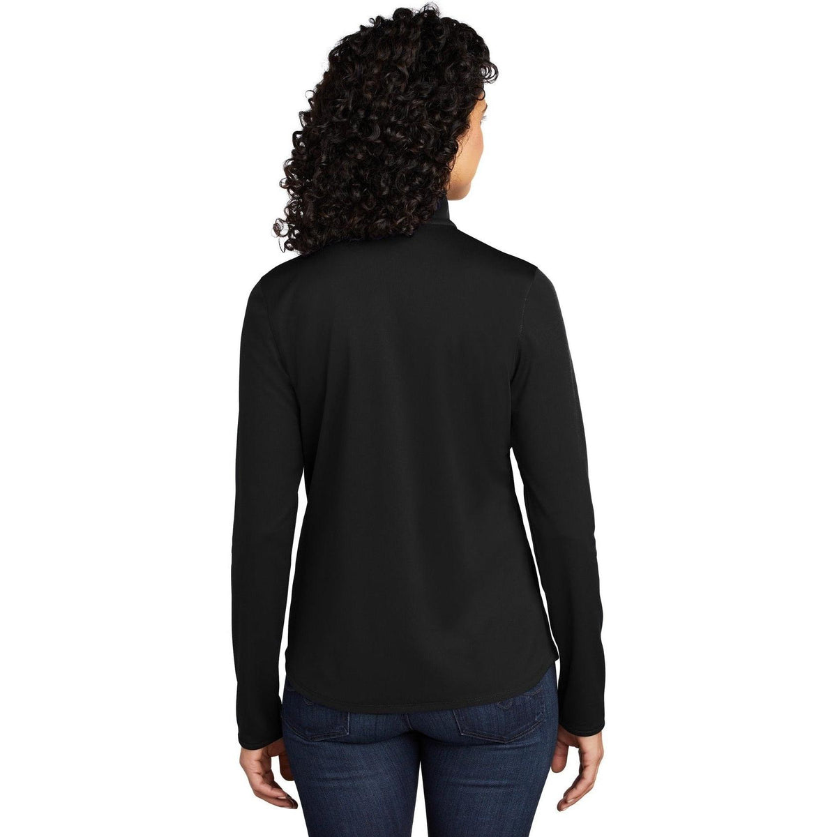 no-logo Port Authority Women's Silk Touch Performance 1/4-Zip-Quarter Zips-Port Authority-Thread Logic