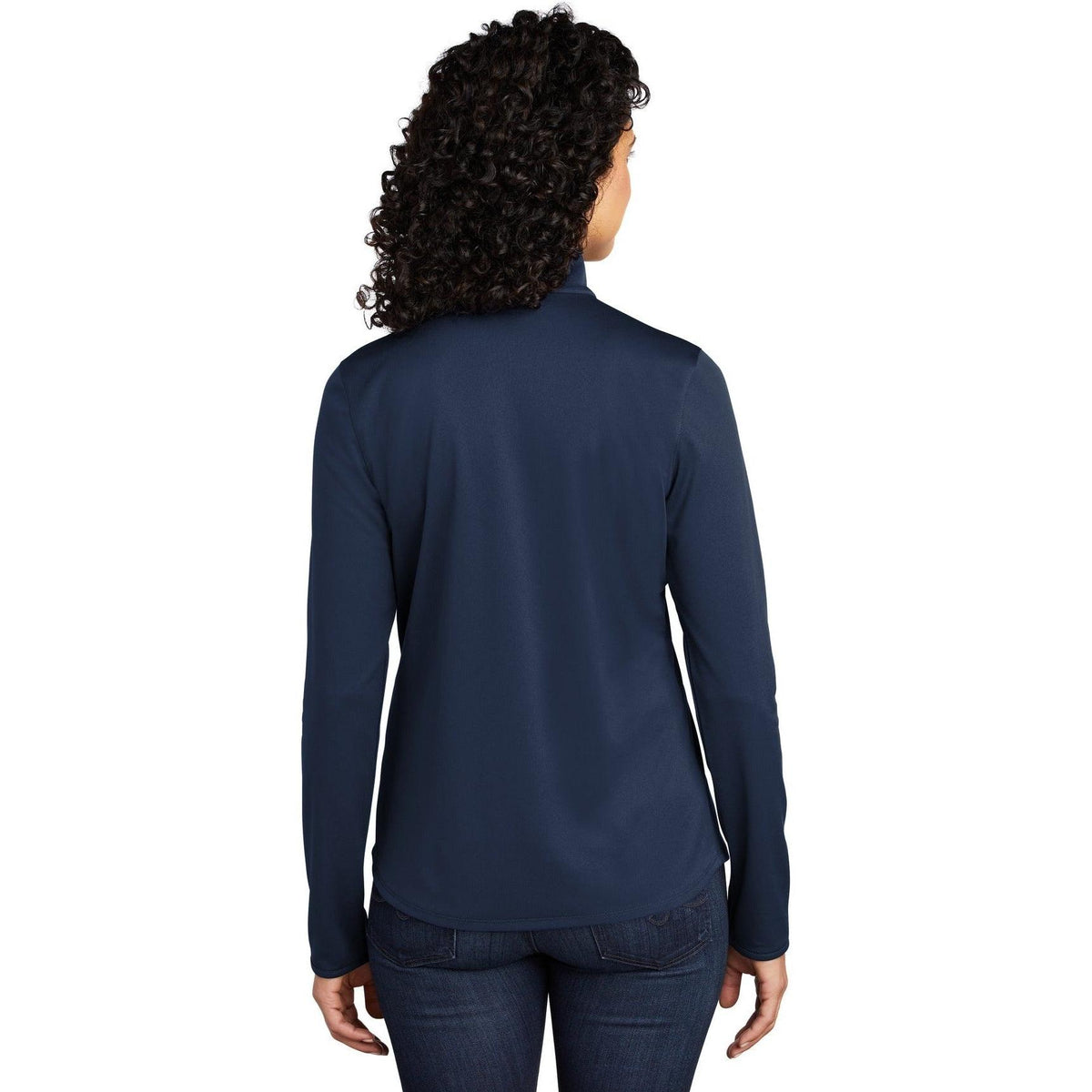no-logo Port Authority Women's Silk Touch Performance 1/4-Zip-Quarter Zips-Port Authority-Thread Logic