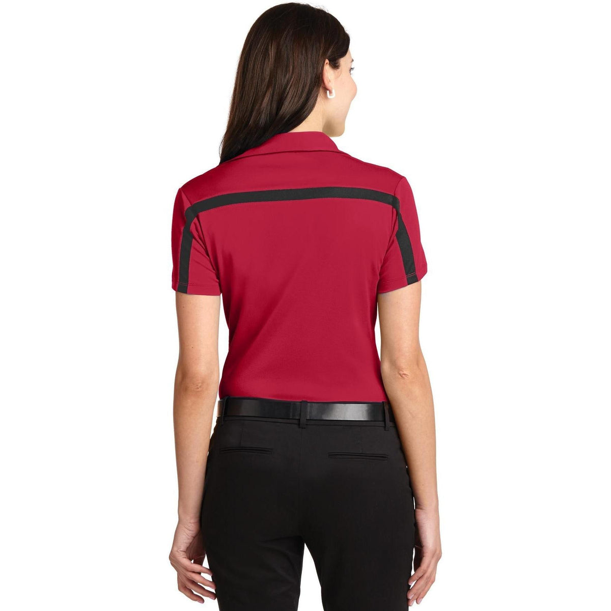 no-logo Port Authority Women's Silk Touch Performance Colorblock Stripe-Regular-Port Authority-Thread Logic