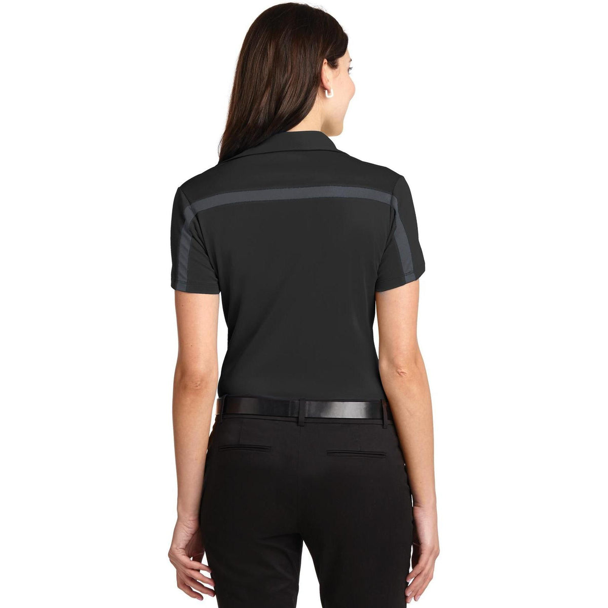 no-logo Port Authority Women's Silk Touch Performance Colorblock Stripe-Regular-Port Authority-Thread Logic