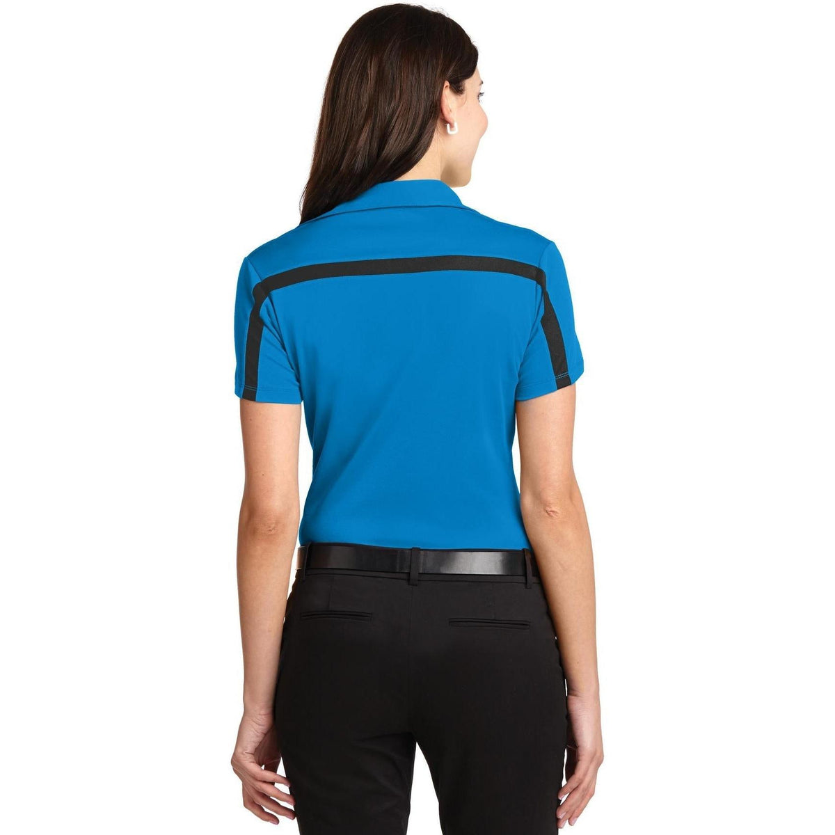 no-logo Port Authority Women's Silk Touch Performance Colorblock Stripe-Regular-Port Authority-Thread Logic