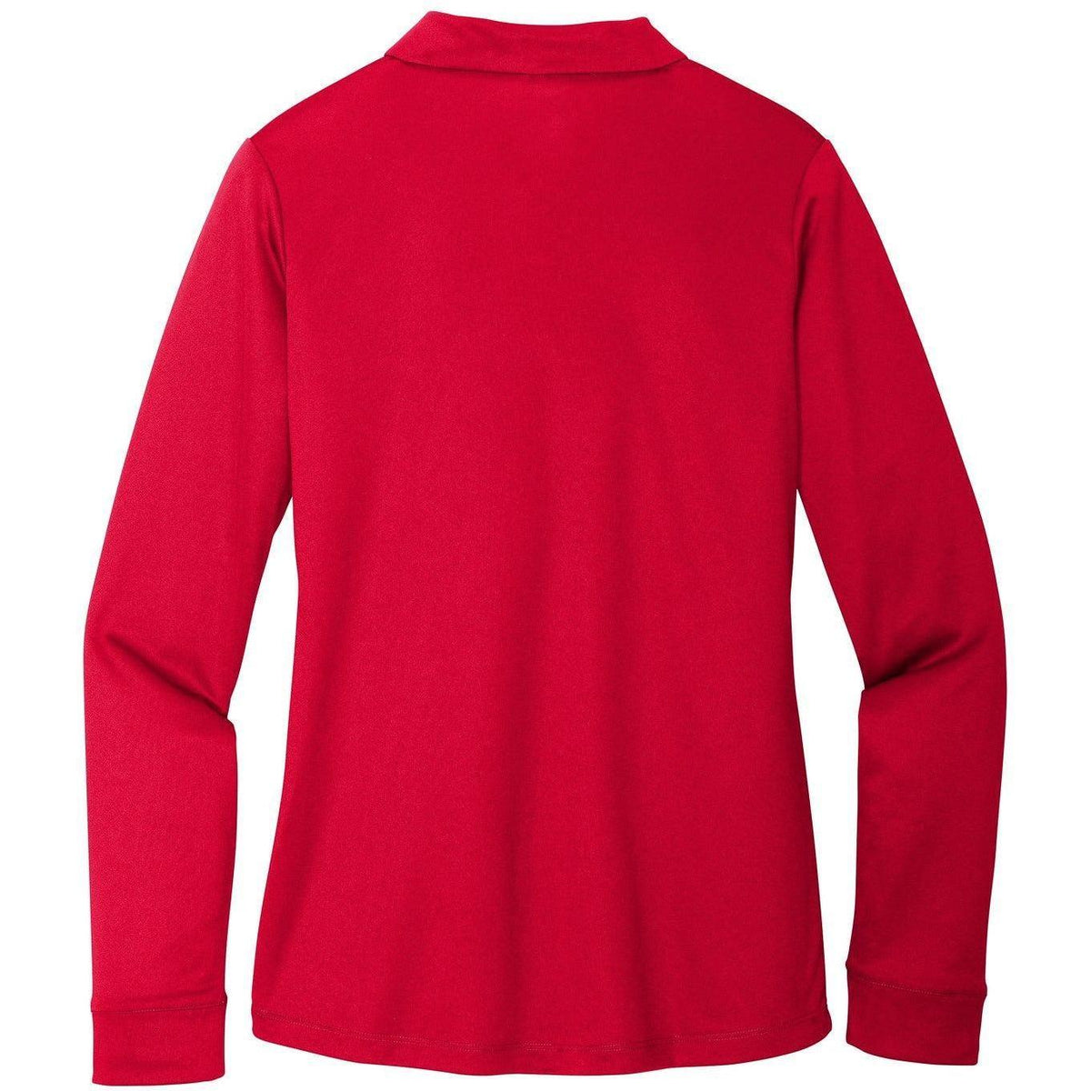no-logo Port Authority Women's Silk Touch Performance Long Sleeve Polo-Polos-Port Authority-Thread Logic