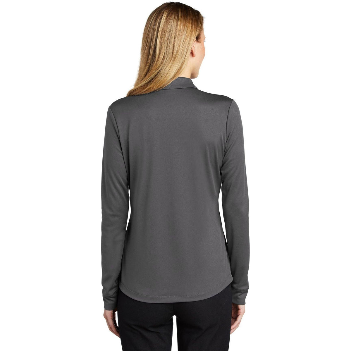 no-logo Port Authority Women's Silk Touch Performance Long Sleeve Polo-Polos-Port Authority-Thread Logic