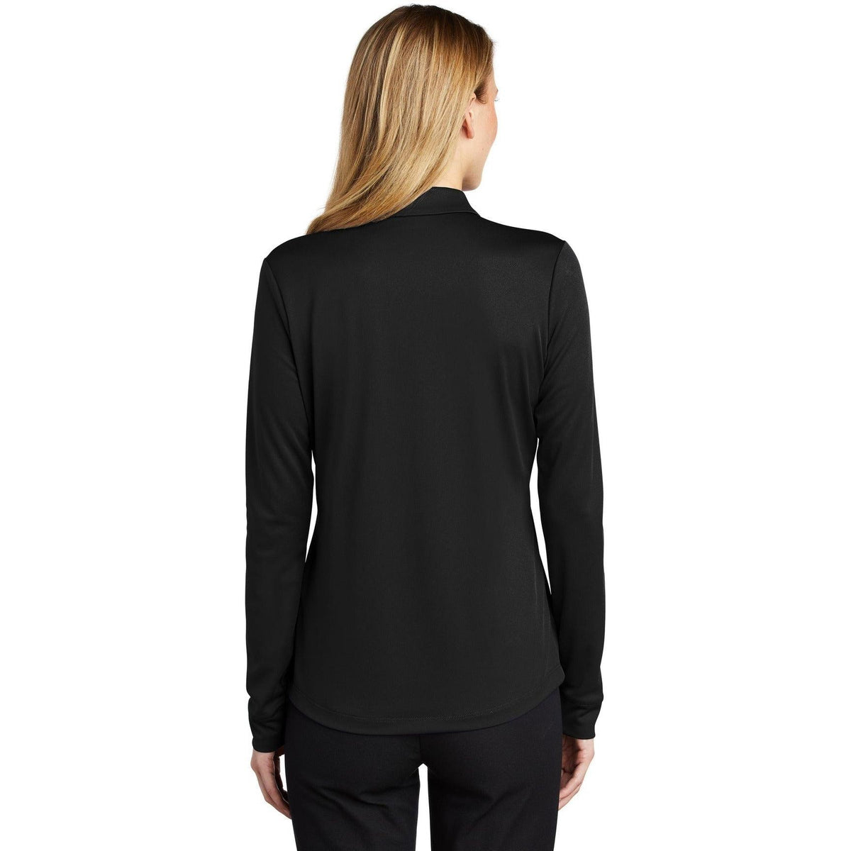 no-logo Port Authority Women's Silk Touch Performance Long Sleeve Polo-Polos-Port Authority-Thread Logic