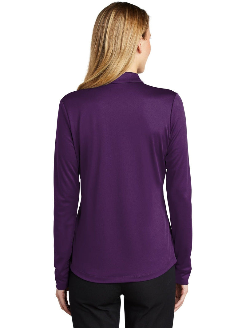 no-logo Port Authority Ladies Silk Touch Performance Long Sleeve Polo-Regular-Port Authority-Thread Logic