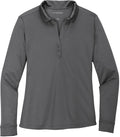 Port Authority Ladies Silk Touch Performance Long Sleeve Polo