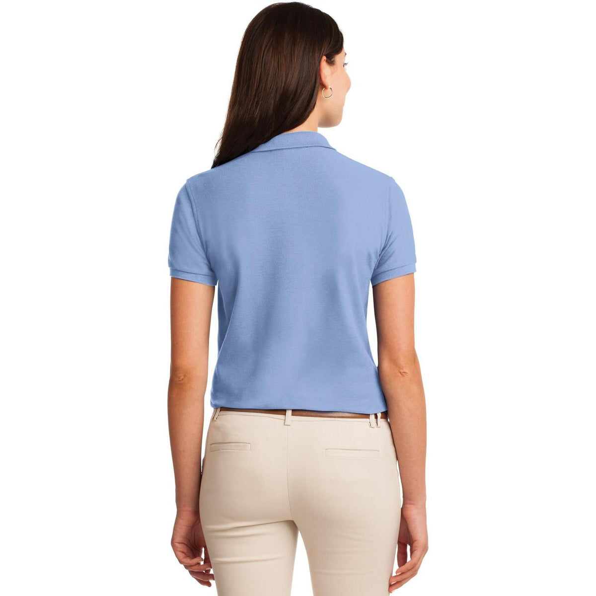 no-logo Port Authority Women's Silk Touch Polo-Regular-Port Authority-Thread Logic