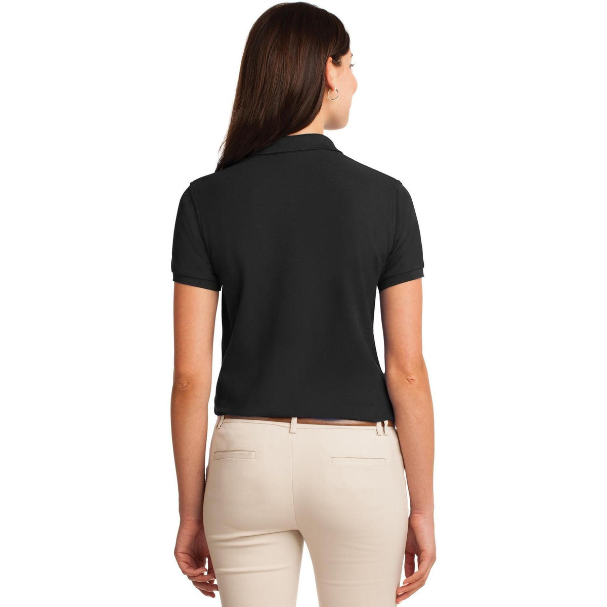 no-logo Port Authority Women's Silk Touch Polo-Regular-Port Authority-Thread Logic