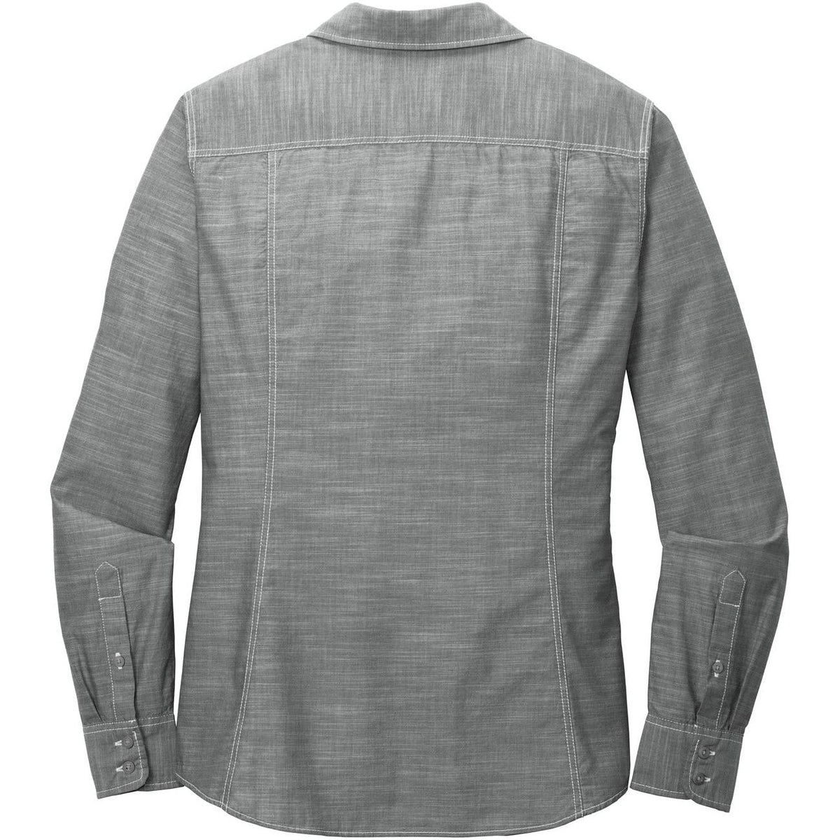 no-logo Port Authority Women's Slub Chambray Shirt-Dress Shirts-Port Authority-Thread Logic