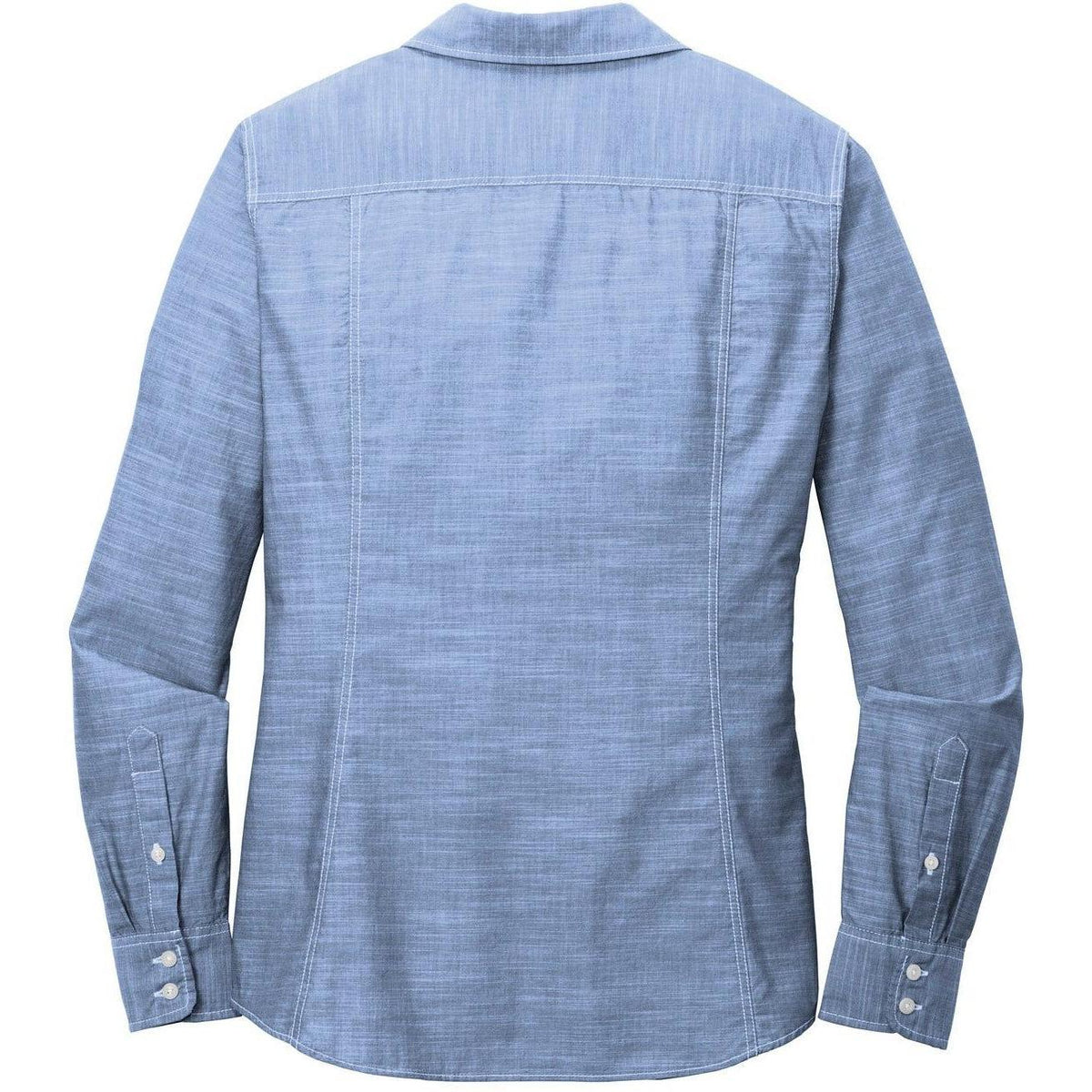 no-logo Port Authority Women's Slub Chambray Shirt-Dress Shirts-Port Authority-Thread Logic