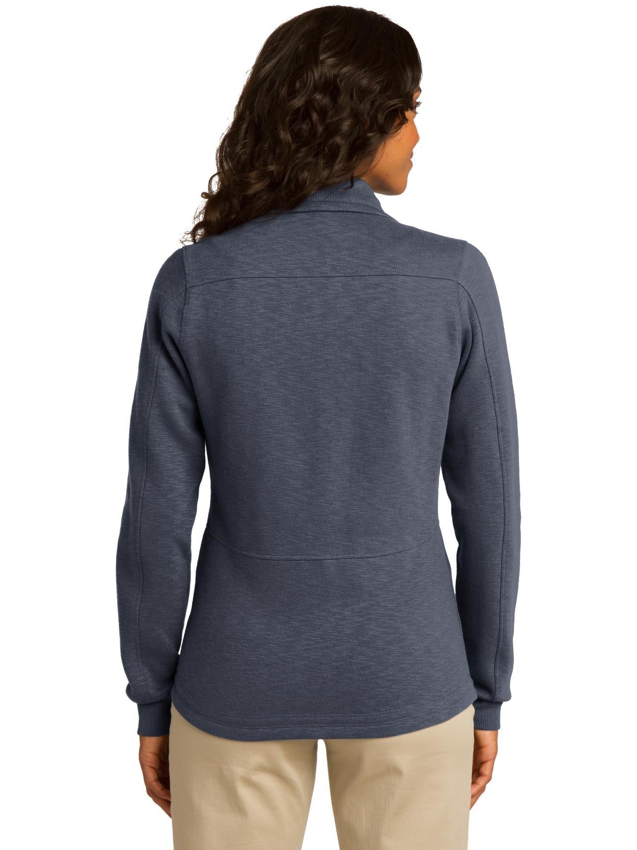 no-logo Port Authority Ladies Slub Fleece Full-Zip-Regular-Port Authority-Thread Logic