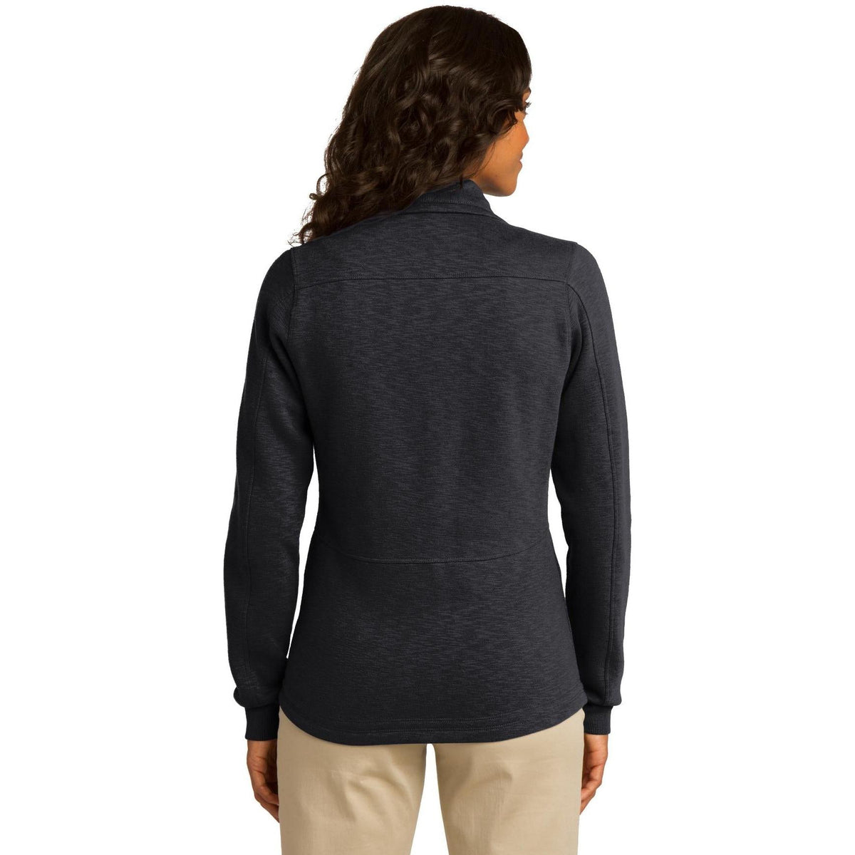 no-logo Port Authority Women's Slub Fleece Full-Zip-Regular-Port Authority-Thread Logic