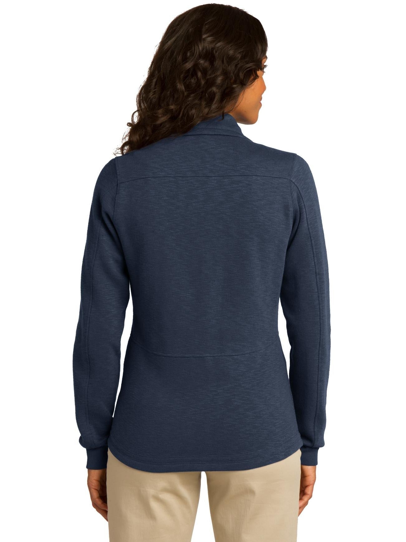 no-logo Port Authority Ladies Slub Fleece Full-Zip-Regular-Port Authority-Thread Logic