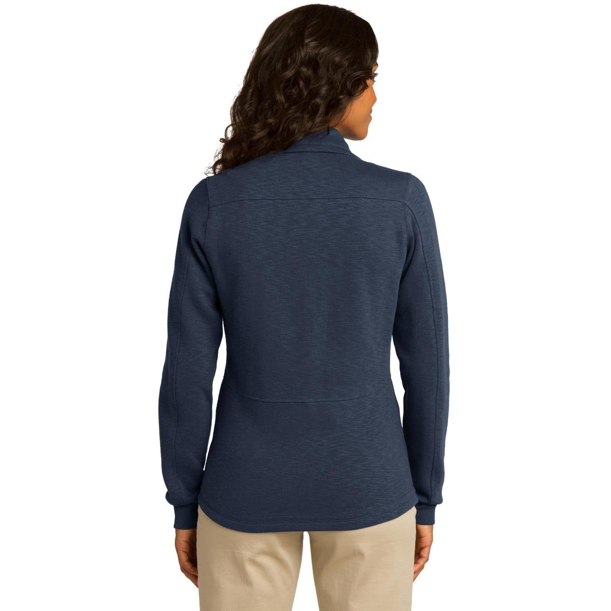 no-logo Port Authority Women's Slub Fleece Full-Zip-Regular-Port Authority-Thread Logic