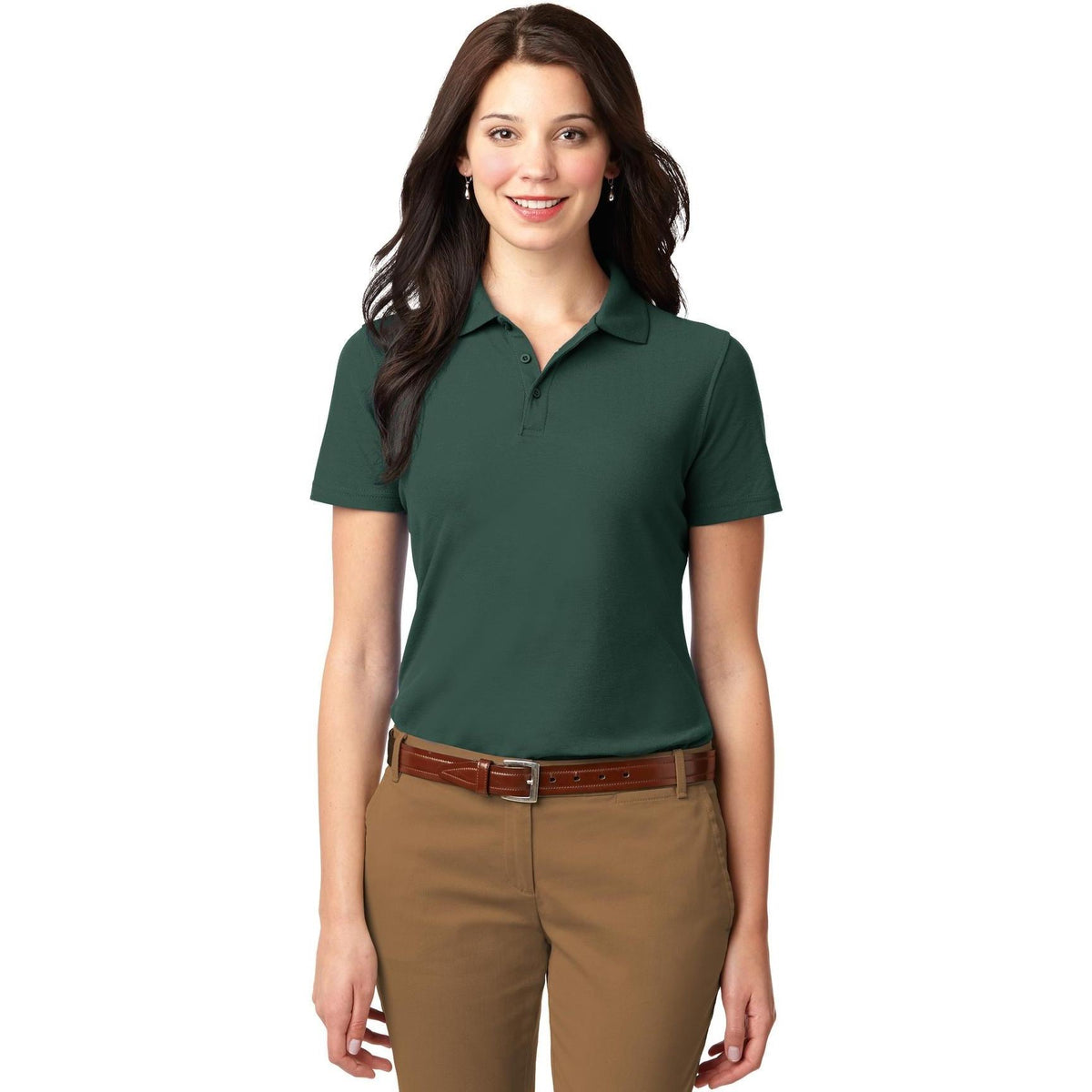 no-logo Port Authority Women's Stain-Resistant Polo-Regular-Port Authority-Thread Logic