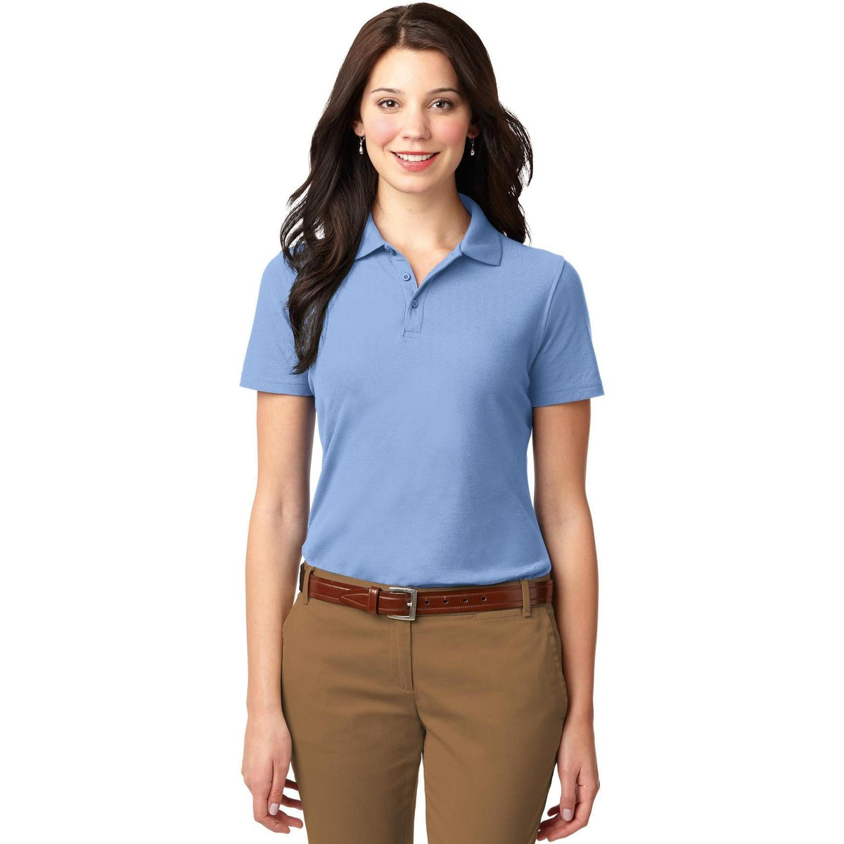 no-logo Port Authority Women's Stain-Resistant Polo-Regular-Port Authority-Thread Logic