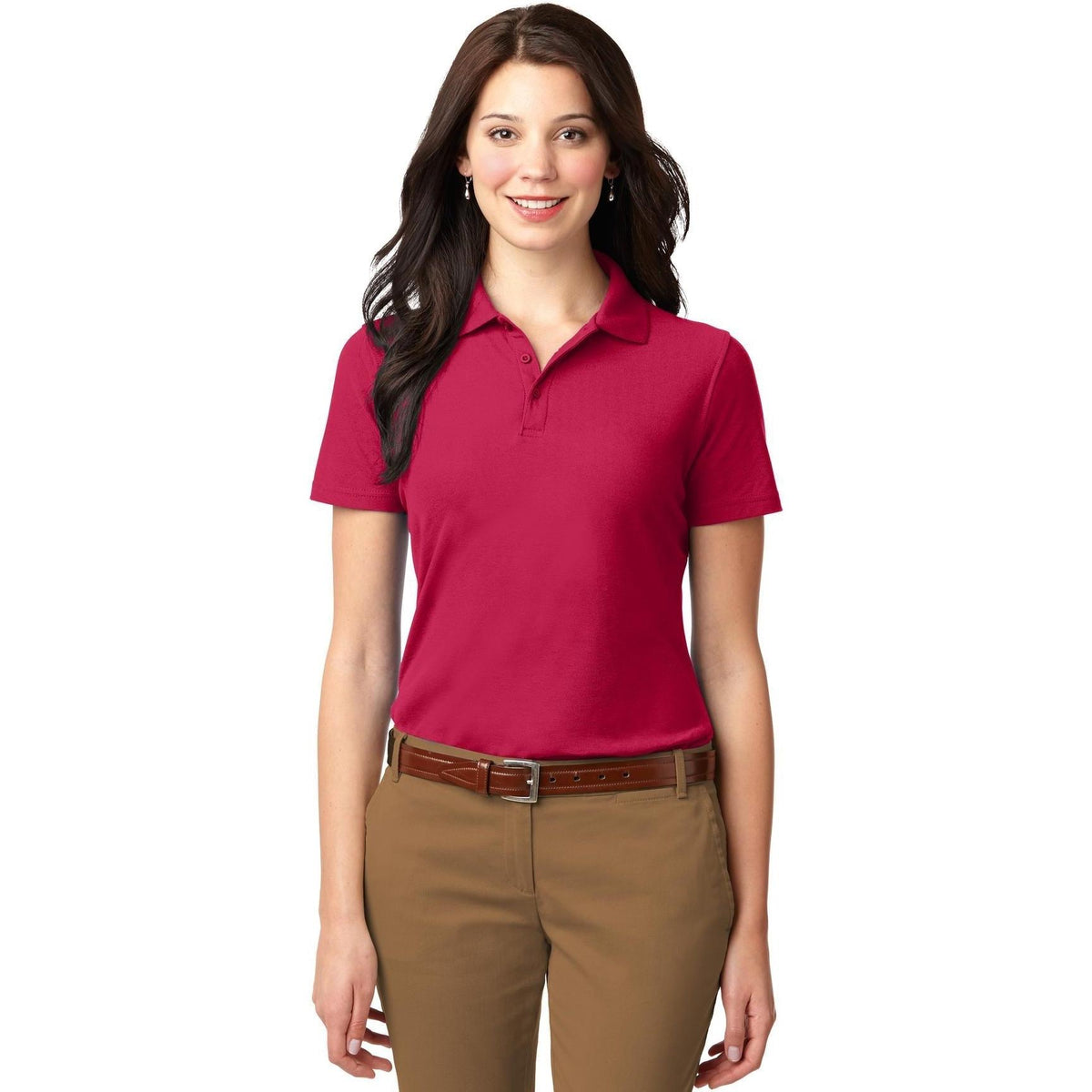 no-logo Port Authority Women's Stain-Resistant Polo-Regular-Port Authority-Thread Logic