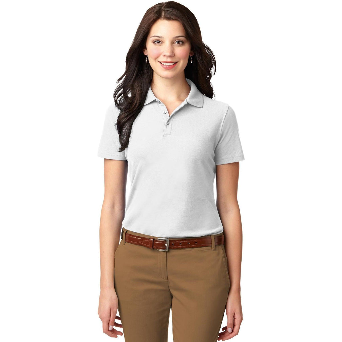 no-logo Port Authority Women's Stain-Resistant Polo-Regular-Port Authority-Thread Logic