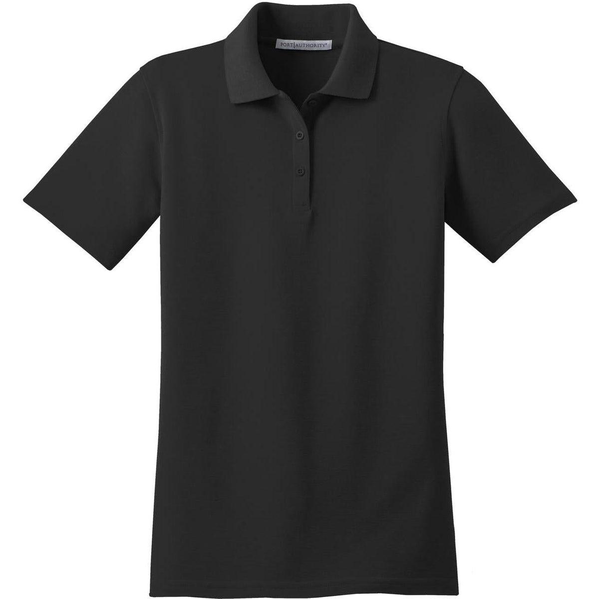 no-logo Port Authority Women's Stain-Resistant Polo-Regular-Port Authority-Black-XS-Thread Logic