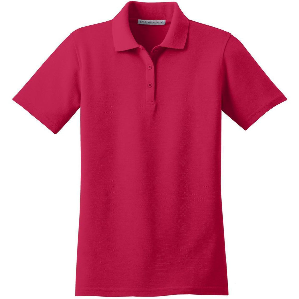 no-logo Port Authority Women's Stain-Resistant Polo-Regular-Port Authority-Red-XS-Thread Logic