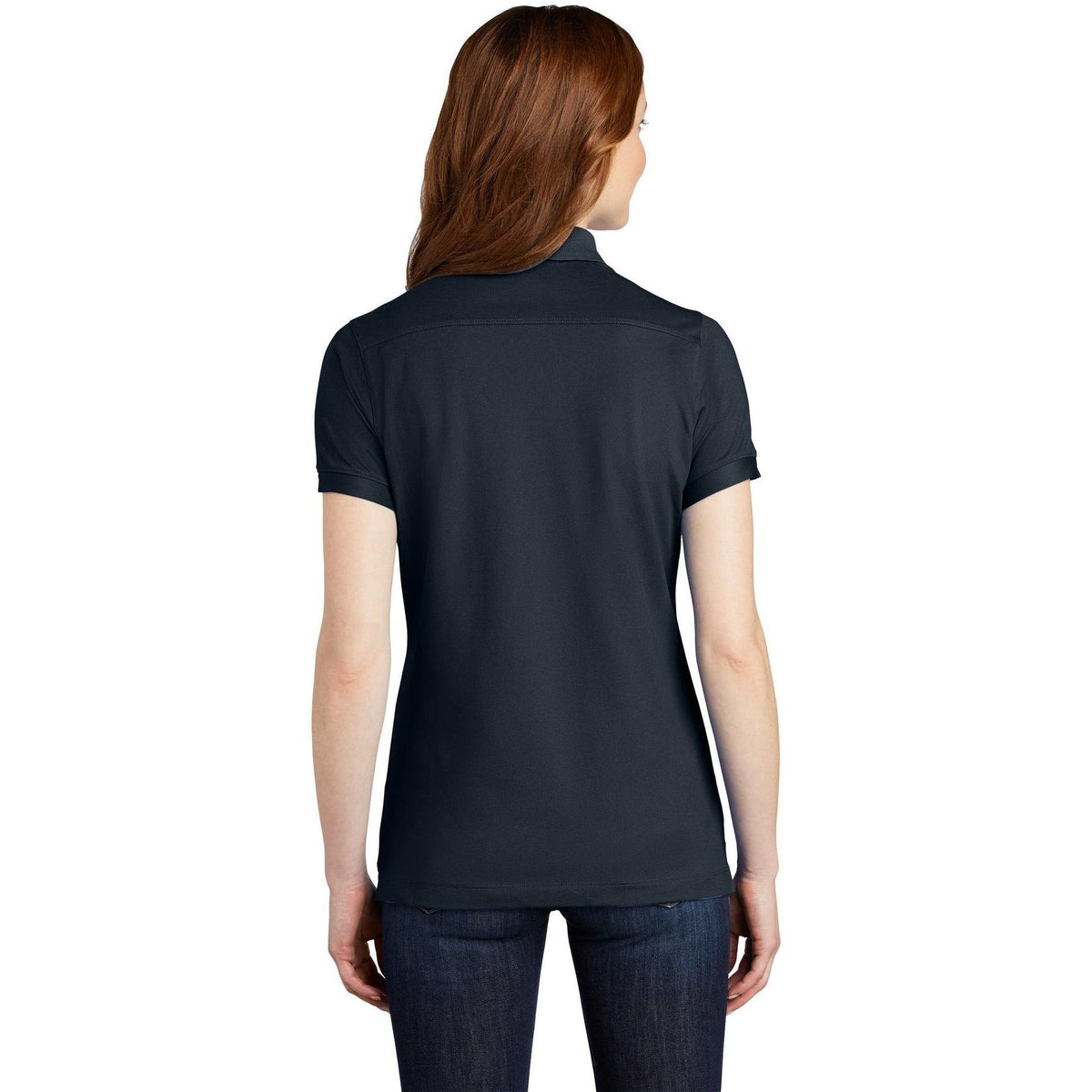 no-logo Port Authority Ladies Stretch Pique Polo-Active-Port Authority-Thread Logic